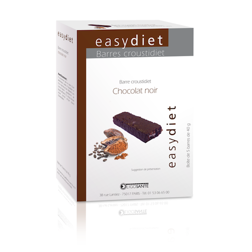 Barre croustidiet saveur Chocolat Noir