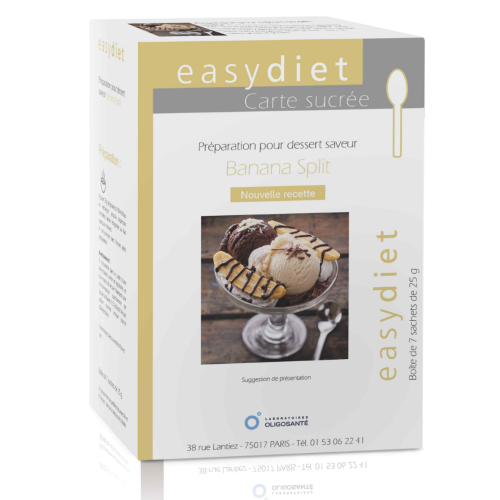 Préparation pour crème dessert saveur Banana Split